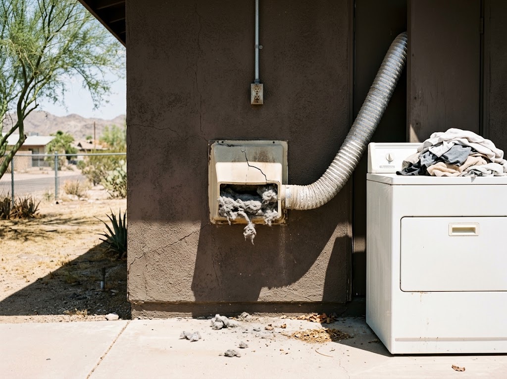 Phoenix Heat and Heavy Dryer Use Are Putting Your Vent at Risk.